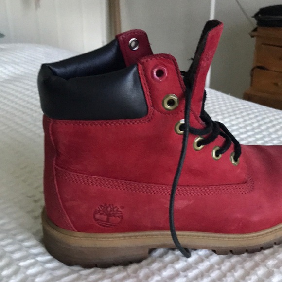 Timberland | Shoes | Red Tims 6 Eyelet Size 6m8w | Poshmark display picture 3